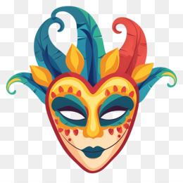 Máscaras De Carnaval De Piel Colorida PNG ,dibujos Máscara De